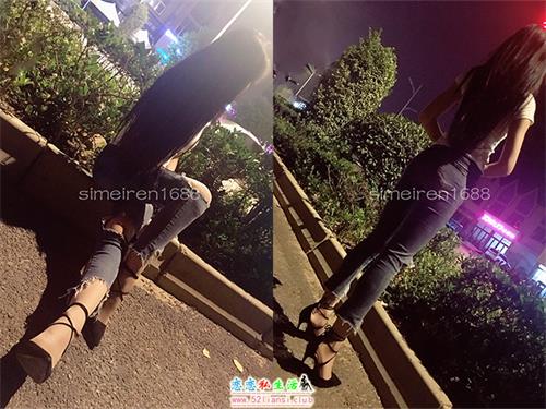 [丝月神] 04-细带牛仔裤肉路灯下夜拍【56P/157M】