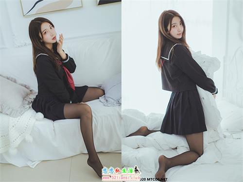 [喵糖映画] 裙美 JKL.002 黑色JK少女【50P/487M】