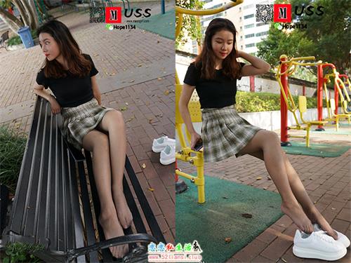 [MussGirl慕丝女郎] NO.072 蒙古族舞蹈美少女嫩足灰丝公园写真【108P/233M】