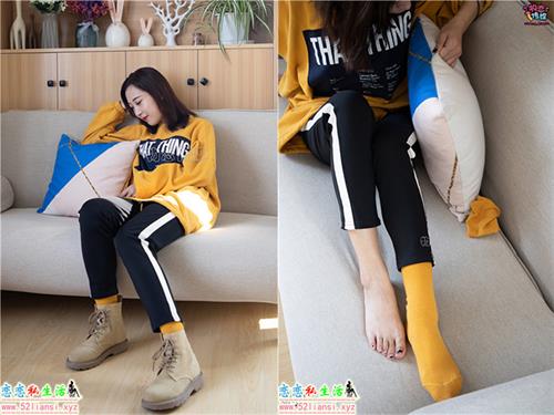 [物恋传媒] No.083 思薇-暖黄色棉袜与马丁靴（带视频）【142P+1V/910M】