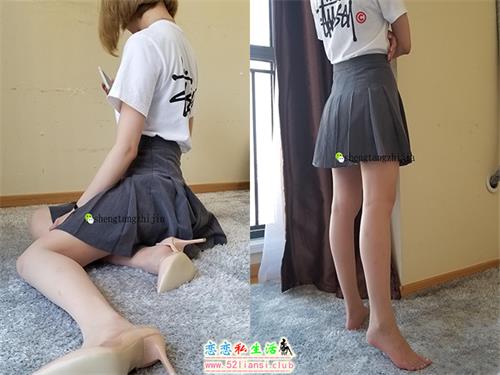 [盛唐CLUB] No.012 浅蓝色指甲油配肉丝【98P/100M】