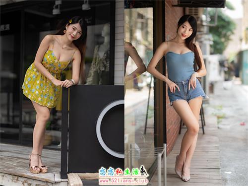 [街拍丝足]090-台湾腿模 湘芹 性感短裙 高跟美腿外拍【64P/76M】