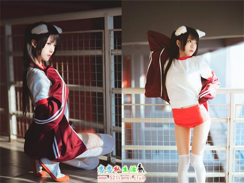 [喵糖映画] 赏美 VOL.308 红色体操服【44P/826M】