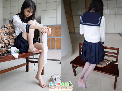 大西瓜爱牙膏-2020年10月-01-水手服过膝白丝【97P/69M】