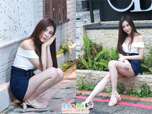 [街拍丝足]102-长腿美模 陈利璇 短裙涼高美腿【65P/90M】