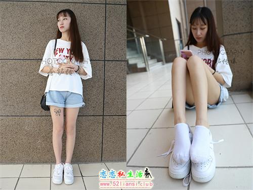 [誉铭传媒] 250期-学妹商场牛仔热裤小白鞋【135P/252M】