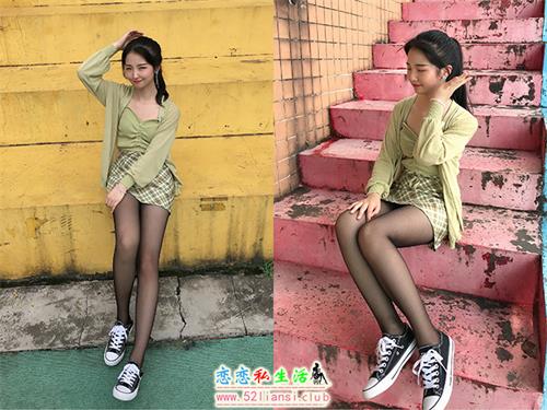 [最爱帆布鞋]001-学妹校园操场黑丝帆布鞋【127P/303M】