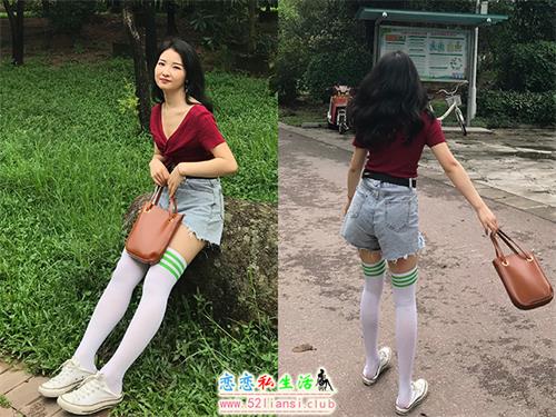 [最爱帆布鞋]005-学妹公园热裤白袜【92P/300M】