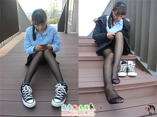 [誉铭传媒] 241期-河边短裙黑丝帆布鞋【168P/386M】