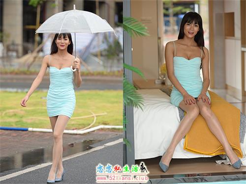 [魔镜街拍] 092-午后的咖啡&绿色包臀裙肉丝【184P/114M】