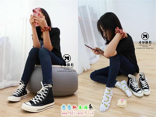 [誉铭传媒] 314期-黑色牛仔裤帆布鞋棉袜【70P/408M】