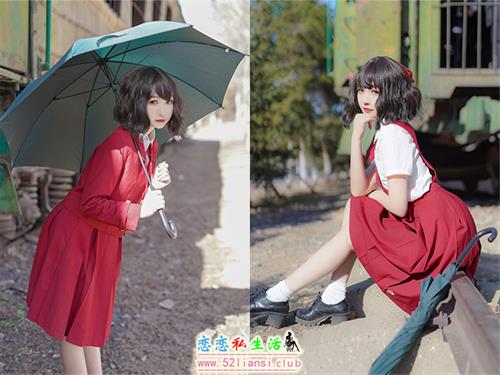 [喵糖映画] 赏美 VOL.444 红色JK裙【39P/107M】