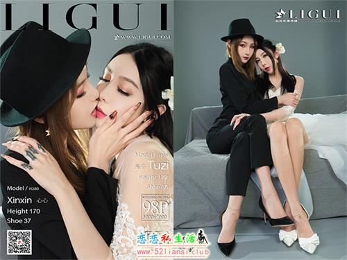 [Ligui丽柜] 2021.07.09《双生花-一吻定情》兔子&心心【99P/124M】