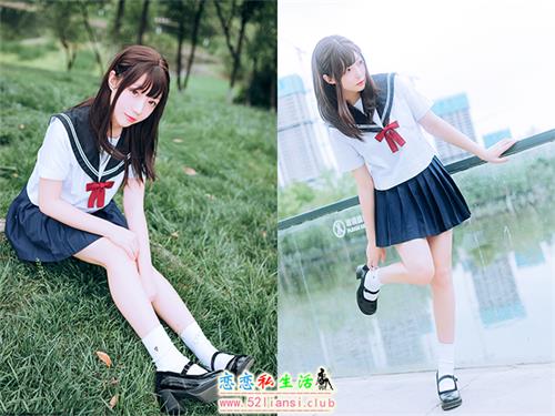 [喵糖映画] 赏美 VOL.446 绿意JK【36P/546M】