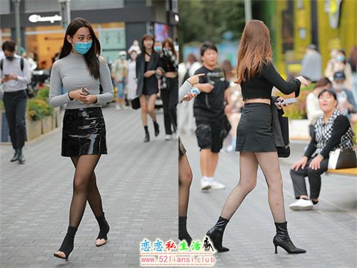 [魔镜街拍] 125-黑丝黑网好闺蜜【169P/177M】