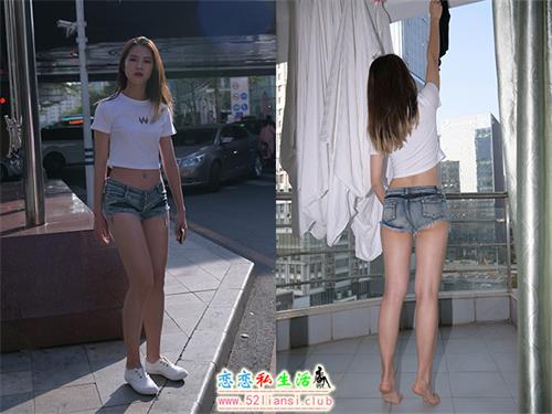 [魔镜街拍] 126-非常性感的牛仔热裤女孩【288P/203M】