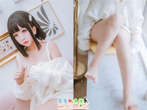 [喵糖映画] 赏美 VOL.457 妹妹的白色毛衣【20P/205M】