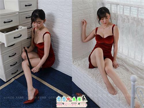 [IESS异思趣向] 丝享家 869：秋秋《性感红裙女神》【92P/110M】
