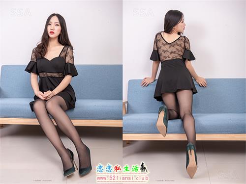 [SSA丝社]超清写真 No.196 冷冷的黑色镂空短裙黑丝【141P/2.24G】
