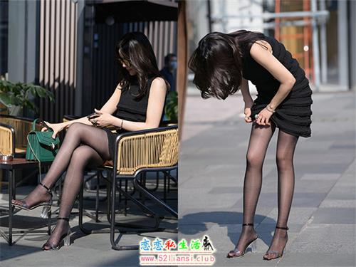 [魔镜街拍] 145-性感魅力黑裙小姐姐【133P/116M】