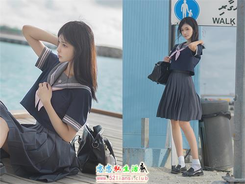 [南桃Momoko] 20-蓝色JK制服【12P/16M】